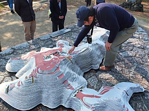 地形模型で見学箇所を確認・金山城, 1264.JPG