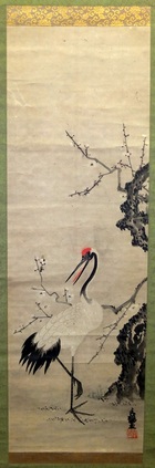 梅に鶴